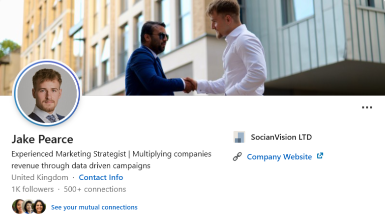 Marketer Jake Pearce on Linkedin